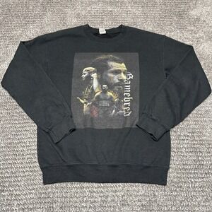 Gildan Gamebred Sweatshirt S Black Graphic Crewneck Heavy Blend